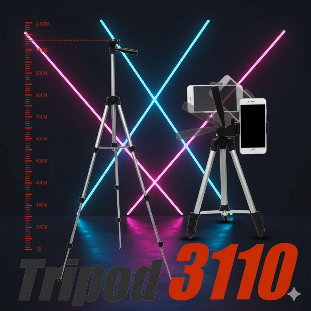 Tripod 3110 Portable Adjustable Aluminium Lightweight Camera Stand Tripod