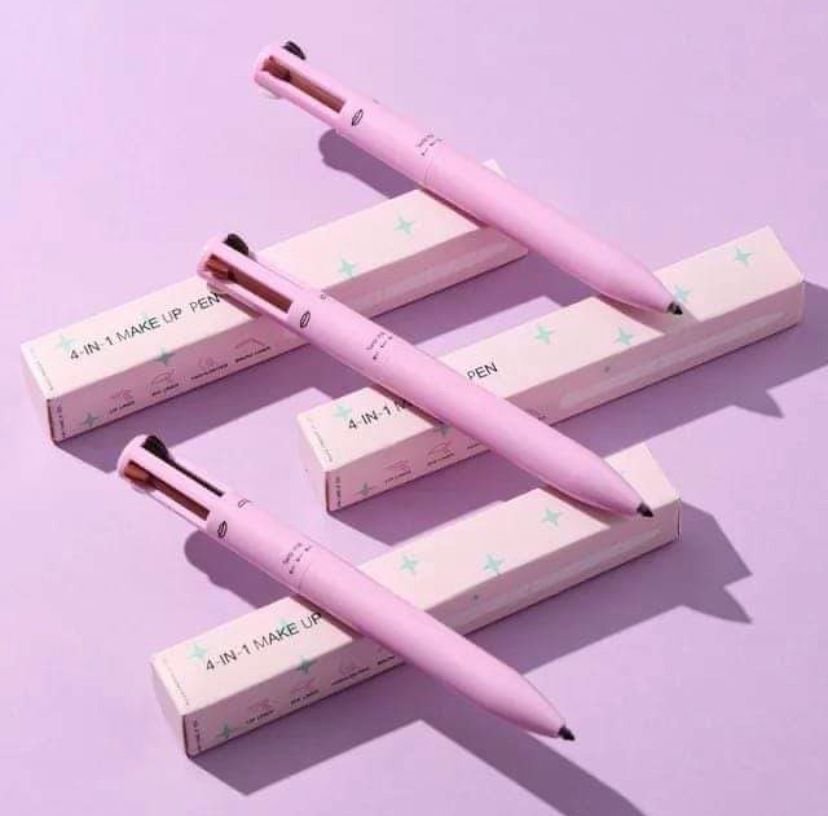 Multi-effect 4 In 1 Eyeliner Eyebrow Pencil Contour Pen Long Lasting Waterproof for girls