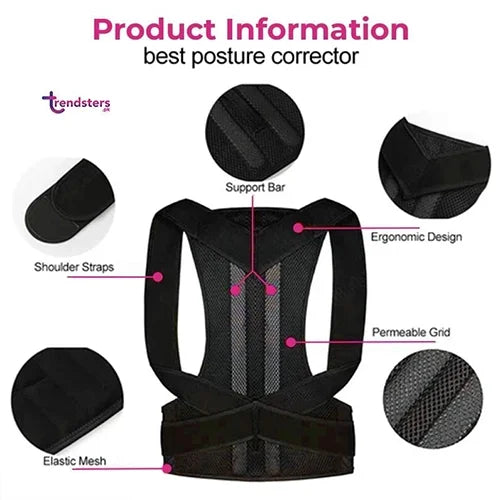 Adjustable Back Support Belt | Posture Corrector