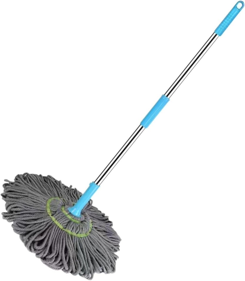 Extendable 90CM Twist Mop – 2-in-1 Rotatable Adjustable Floor Mop