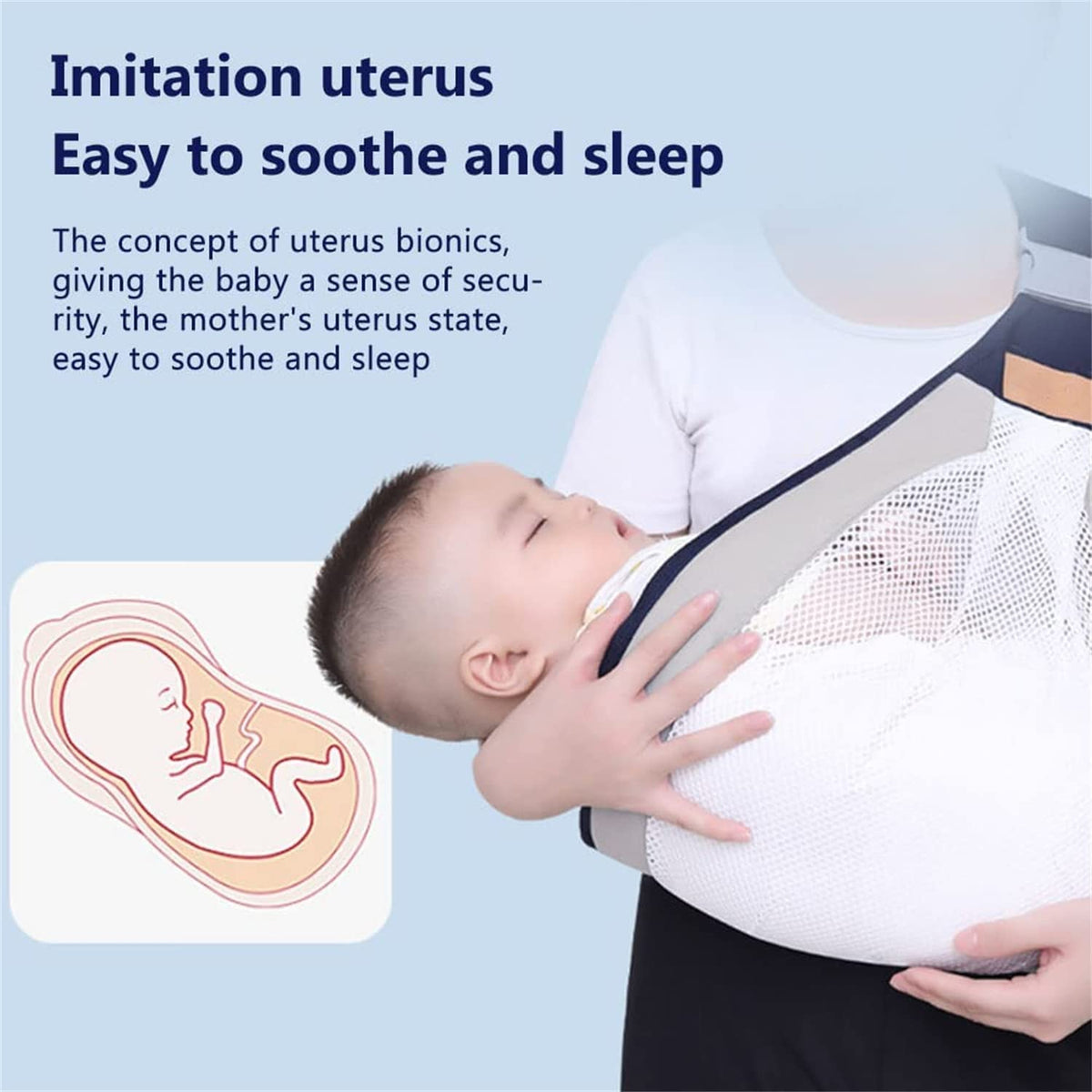 Baby Carrier, Ergonomic Baby Strap one Shoulder