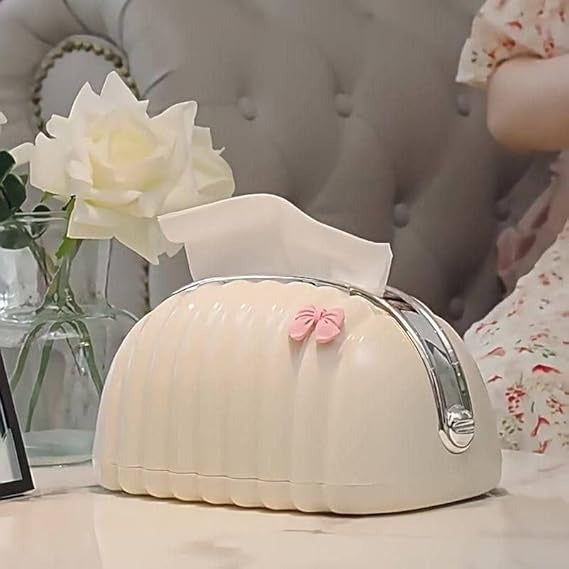 Decorative Shell Tissue Box Case Elegant And Modern Napkin Holder
