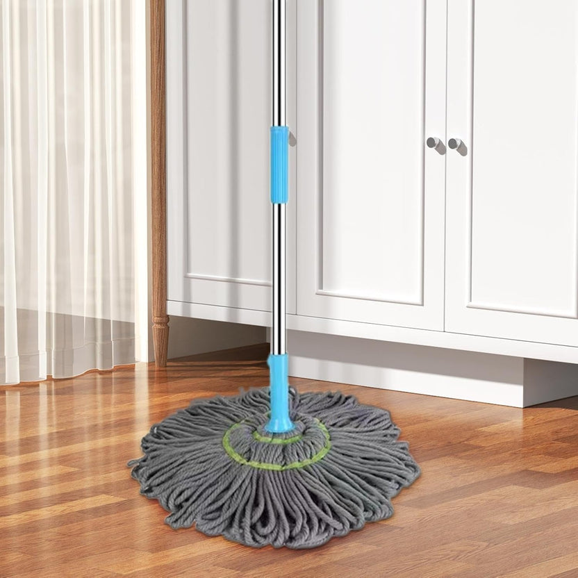 Extendable 90CM Twist Mop – 2-in-1 Rotatable Adjustable Floor Mop