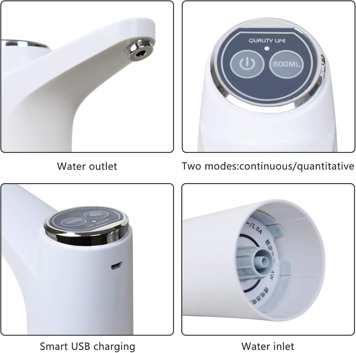 Mclassic MD-03 Touch Intelligent Electric Water Pump – Rechargeable Automatic Dispenser