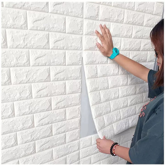 2Pcs--Waterproof Wall Sheet 70×77cm – Self-Adhesive Wallpaper for Room & Office Décor