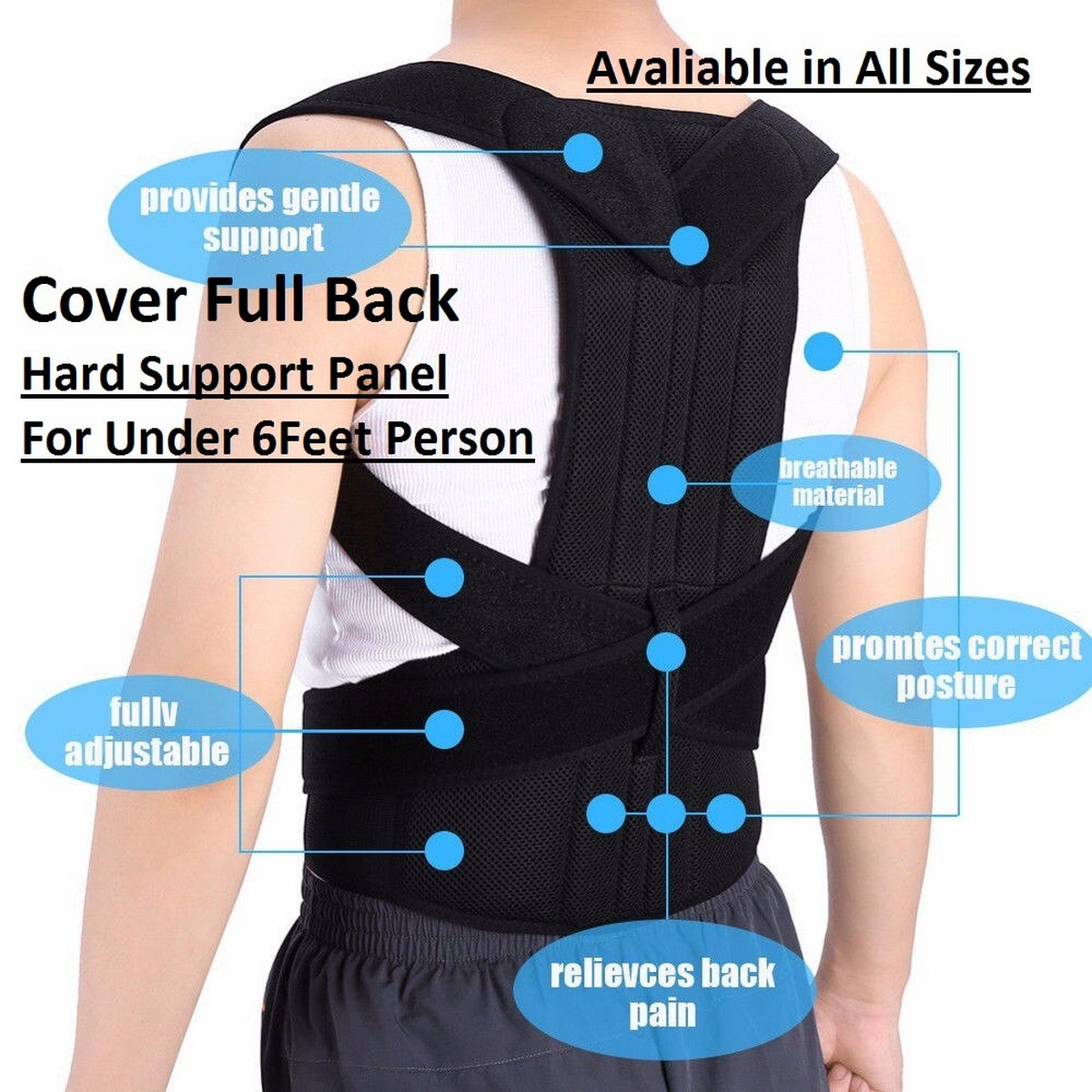 Adjustable Back Support Belt | Posture Corrector