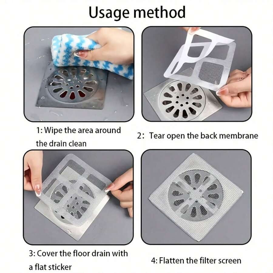 40 Pcs Multifunctional Net Sticker Drainer Net For Bathroom - Kitchen Etc
