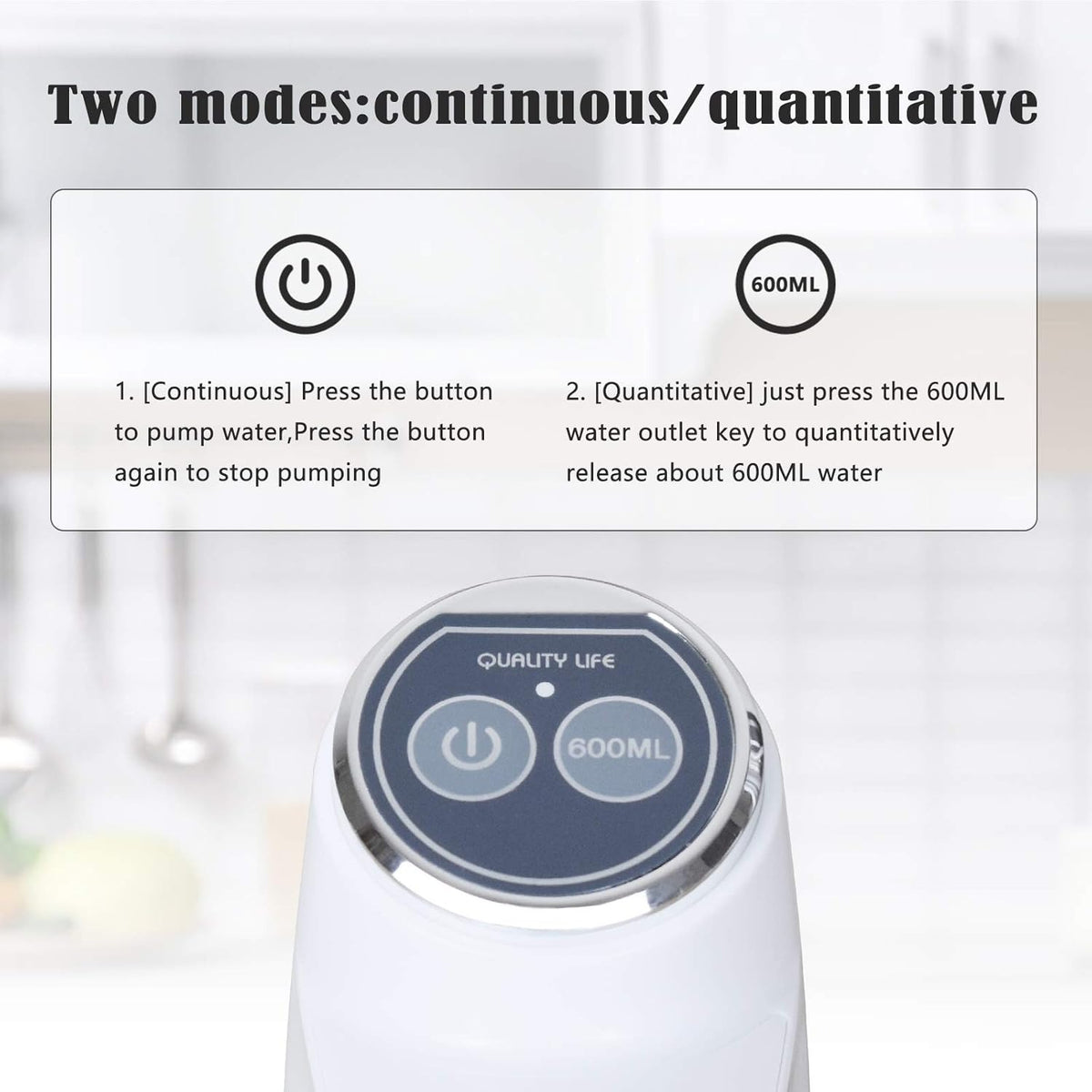 Mclassic MD-03 Touch Intelligent Electric Water Pump – Rechargeable Automatic Dispenser