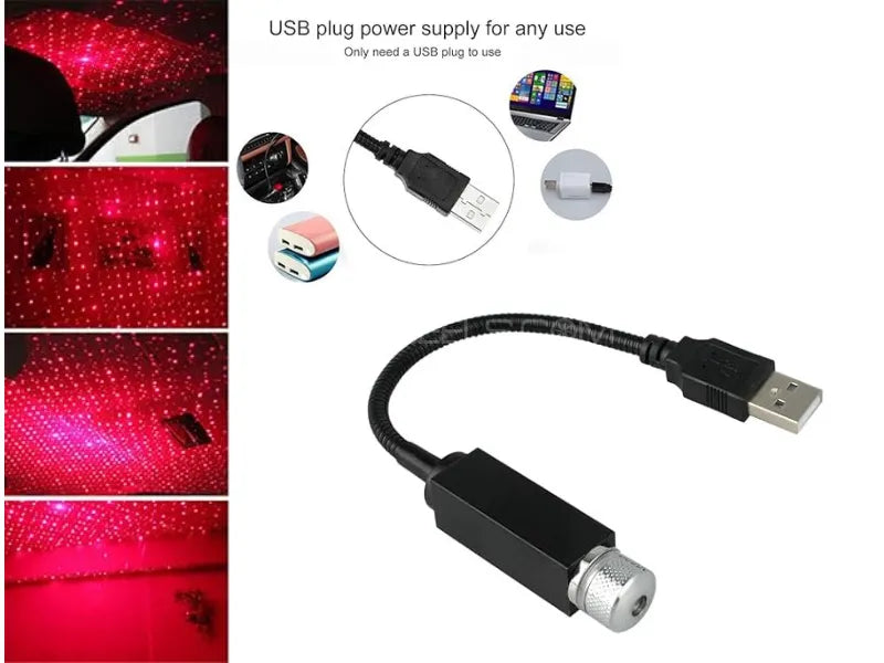 Mini LED Car Roof Star Night Light Projector