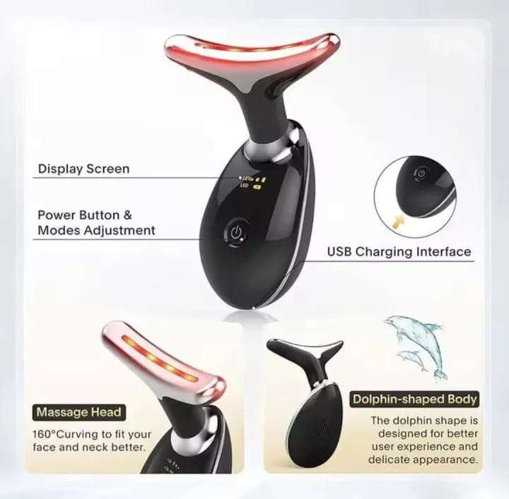 Neck Lifting And Tightening Massager EMS Microcurrent Face And Neck
