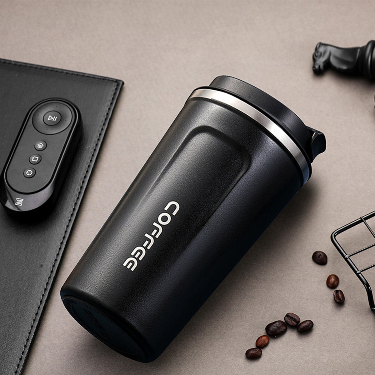 510ml Large-capacity Coffee Cup Keep Heat Stainless Steel Double-layer